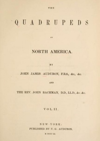 The quadrupeds of North America